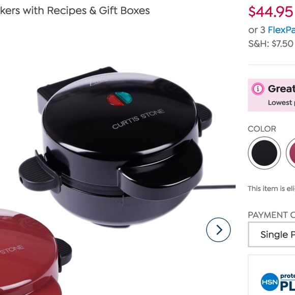 Curtis Stone Stuffed Waffle Maker w/ Recipes - New in Box - Picture 2 of 16